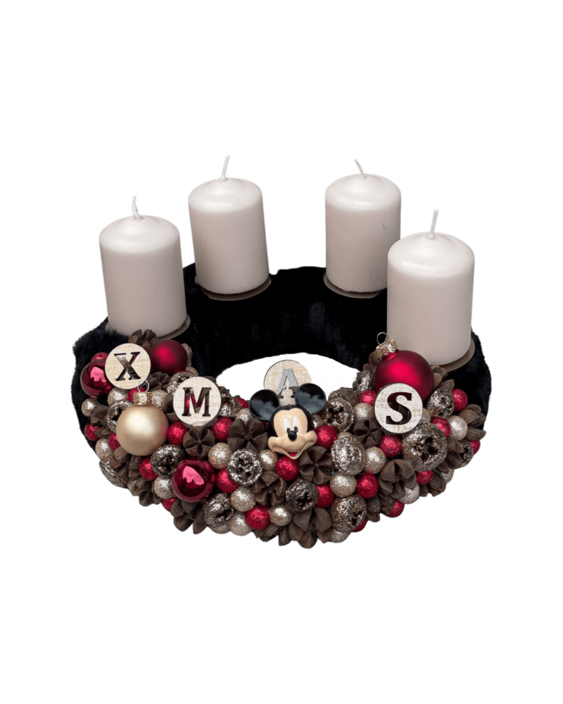 Mickey egér adventi koszorú Adventi Koszorúk